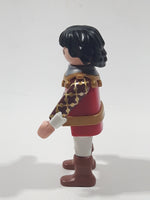 1993 Geobra Playmobil Fantasy Fairy tale Princess Castle Prince in Red 2 7/8" Tall Toy Figure