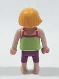 1989 Geobra Playmobil Summer Vacation Home Country Cottage Doll House Play Set Blonde Girl 2" Tall Toy Figure