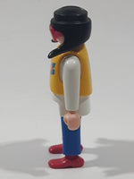 1990 Geobra Playmobil Fan Club Girl in Yellow Vest 2 3/4" Tall Toy Figure