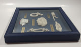 Ship Nautical Knots Blue Wood Cased Shadow Box 9" x 9"