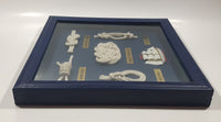 Ship Nautical Knots Blue Wood Cased Shadow Box 9" x 9"