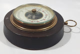 Vintage 5" Diameter Wooden Cased Weather Barometer Made in Western Germany
