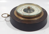 Vintage 5" Diameter Wooden Cased Weather Barometer Made in Western Germany