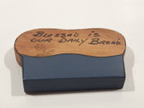 "Blessed is our Daily Bread" Loaf of Bread Shaped Wood Fridge Magnet