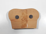 "Blessed is our Daily Bread" Loaf of Bread Shaped Wood Fridge Magnet