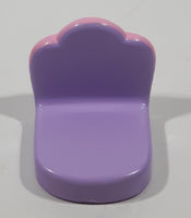 Small Light Purple and Pink 1" Tall Plastic Toy Chair Doll House Furniture