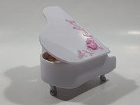 Rare 2002 Sanrio Hello Kitty Little Berry Collection Grand Piano with Bench and Felt Sash Toy Dollhouse Furniture