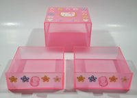 Hello Kitty Pink Acrylic 2 Drawer Makeup Organizer Box