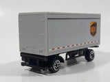 UPS Semi Trailer Tandem Pup Grey Die Cast Toy Car Vehicle No Hitch