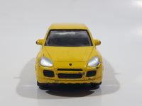 RealToy Porsche Cayenne Turbo Yellow 1:61 Scale Die Cast Toy Car Vehicle