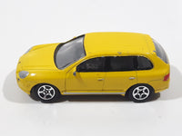 RealToy Porsche Cayenne Turbo Yellow 1:61 Scale Die Cast Toy Car Vehicle