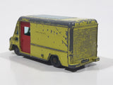 Vintage 1960s Husky Commer 'Walk-Thru' Van Lime Green Die Cast Toy Car Vehicle with Sliding Doors Made in Gt. Britain