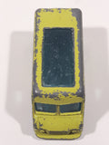 Vintage 1960s Husky Commer 'Walk-Thru' Van Lime Green Die Cast Toy Car Vehicle with Sliding Doors Made in Gt. Britain
