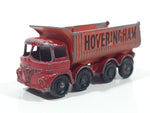 Vintage 1964 Lesney No. 17 Hoveringham Tipper Dump Truck Red and Orange Die Cast Toy Car Vehicle with Tilting Cab Made in England