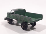 Vintage Marx Dump Truck Army Green 2 1/4" Die Cast Toy Car Vehicle Made in Hong Kong