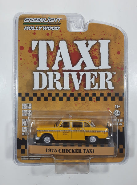 2019 Greenlight Collectibles Hollywood Limited Edition Taxi Driver 1975 Checker Taxi Die Cast Toy Car Vehicle New in Package