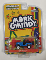 2019 Greenlight Collectibles Hollywood Limited Edition Mork & Mindy 1972 Jeep CJ-5 Blue Die Cast Toy Car Vehicle New in Package