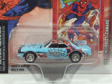 2004 Johnny Lightning Marvel The Amazing Spider-Man 1968 Chevrolet Camaro Blue Die Cast Toy Car Vehicle and Trading Card New in Package