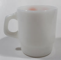 Vintage Anchor Hocking Fire King McDonald's "Good Morning Canada" White Milk Glass Coffee Mug Cup