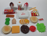 McDonald's Drink Burger Fries Hotcakes Apple Pie Cookie Sundaes Ketchup Food Play Set