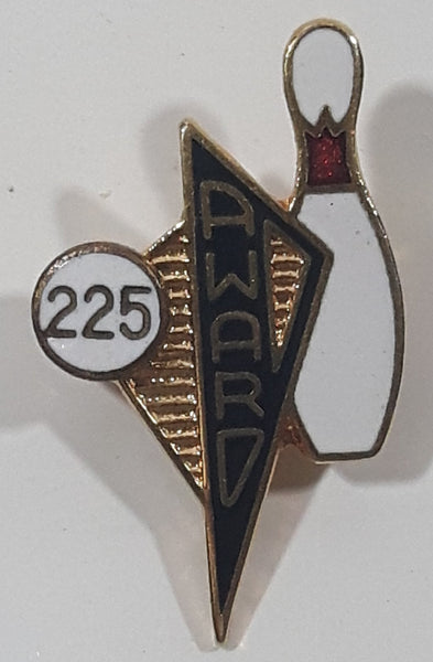 225 Bowling Award Enamel Metal Lapel Pin