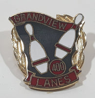 Grandview Lanes 400 Bowling Award Enamel Metal Lapel Pin