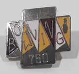 750 Bowling Award Enamel Metal Lapel Pin