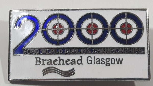 2000 Ford World Curling Championships Braehead Glasgow Enamel Metal Lapel Pin