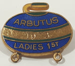 1973 Arbutus Ladies 1st Curling Enamel Metal Lapel Pin