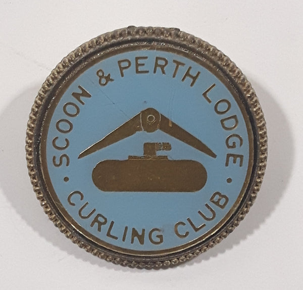 Scoon & Perth Lodge Curling Club Enamel Metal Lapel Pin