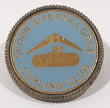 Scoon & Perth Lodge Curling Club Enamel Metal Lapel Pin