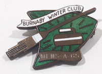 1965 Burnaby Winter Club Mens-A-65 Curling Enamel Metal Lapel Pin