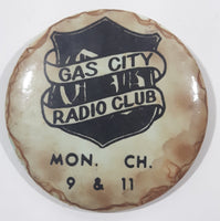 Gas City Radio Club Mon. Ch. 9 & 11 Metal Button Pin