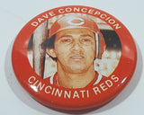 1984 MLBPA Major League Baseball Fun Foods Dave Concepcion Cincinnati Reds No 23 of 133 Short Stop Avg .245 Red Metal Button Pin