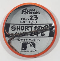 1984 MLBPA Major League Baseball Fun Foods Dave Concepcion Cincinnati Reds No 23 of 133 Short Stop Avg .245 Red Metal Button Pin