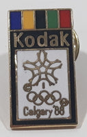1988 Calgary Winter Olympics Kodak Enamel Metal Lapel Pin