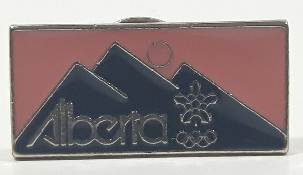 1988 Calgary Winter Olympics Alberta Enamel Metal Lapel Pin
