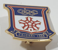 1988 Calgary Winter Olympics ABC Enamel Metal Lapel Pin