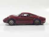 Shinsei Mini Power No. 405 Ferrari Dino 1/37 Scale Painted Dark Red Die Cast Toy Car Vehicle with Opening Doors