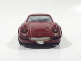 Shinsei Mini Power No. 405 Ferrari Dino 1/37 Scale Painted Dark Red Die Cast Toy Car Vehicle with Opening Doors