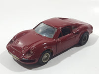 Shinsei Mini Power No. 405 Ferrari Dino 1/37 Scale Painted Dark Red Die Cast Toy Car Vehicle with Opening Doors