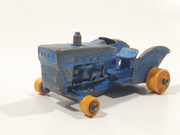 Vintage Lesney Matchbox Series No. 39 Ford Tractor Blue Die Cast Toy Farm Vehicle