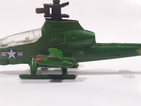 Mighty Wings 4402 Huey Cobra Helicopter United States Army Green Die Cast Toy Aircraft Made in Hong Kong