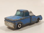 Vintage Husky Ford F350 Tow Truck Blue Die Cast Toy Car Vehicle Made in Gt. Britain