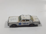 1980s Yatming Dodge Monaco White Rescue Die Cast Toy Car Emergency Vehicle