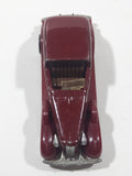 1983 Hot Wheels '35 Classic Caddy Cadillac Maroon Die Cast Toy Car Vehicle