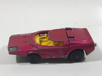 Vintage 1973 Lesney Matchbox Rolamatics No. 39 Clipper Magenta Dark Pink Die Cast Toy Car Vehicle