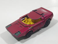 Vintage 1973 Lesney Matchbox Rolamatics No. 39 Clipper Magenta Dark Pink Die Cast Toy Car Vehicle