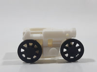 Motorcycle with Side Car White Plastic Toy Car Vehicle