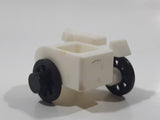 Motorcycle with Side Car White Plastic Toy Car Vehicle